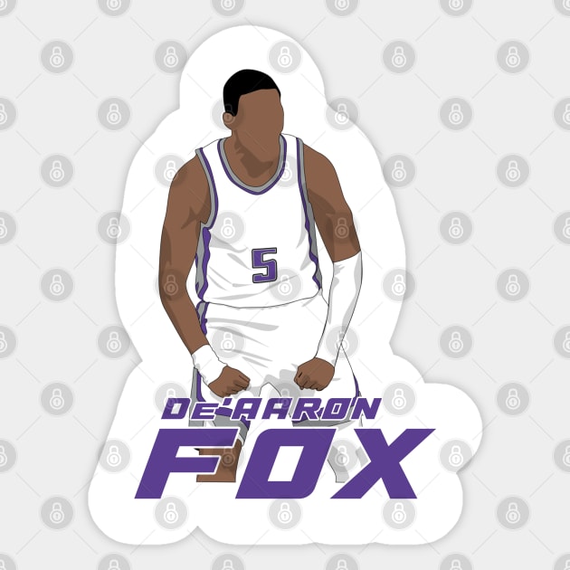 De'aaron Fox Sticker by islandersgraphics